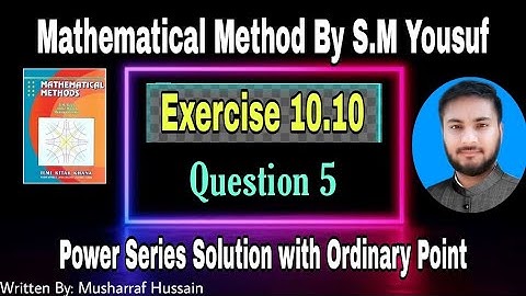Mathematical Method By S.M Yousuf|| Exercise 10.10 Question 5 ||  #mathsbylogic ||Maths by Logic