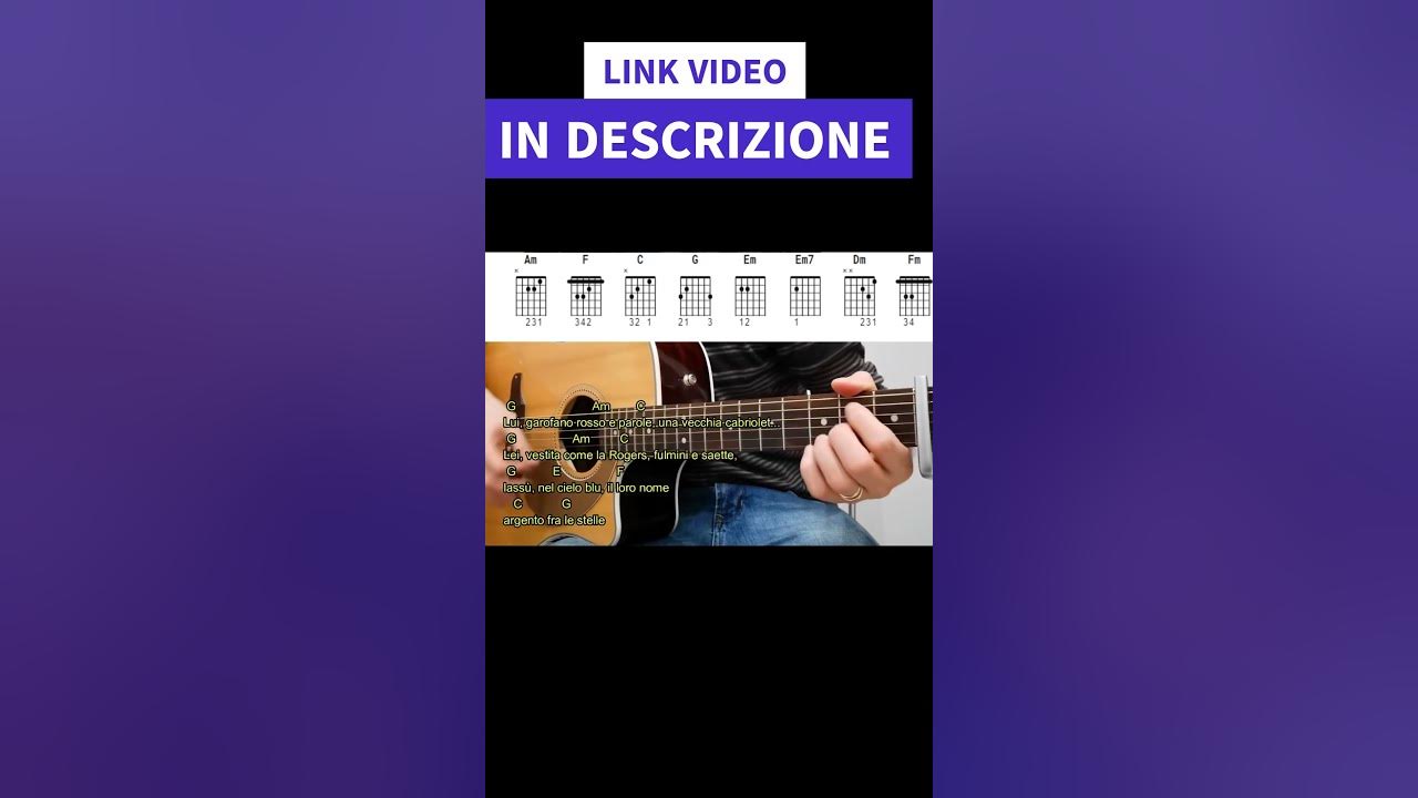 LA NUOVA STELLA DI BROADWAY ACCORDI TUTORIAL shorts cremonini YouTube