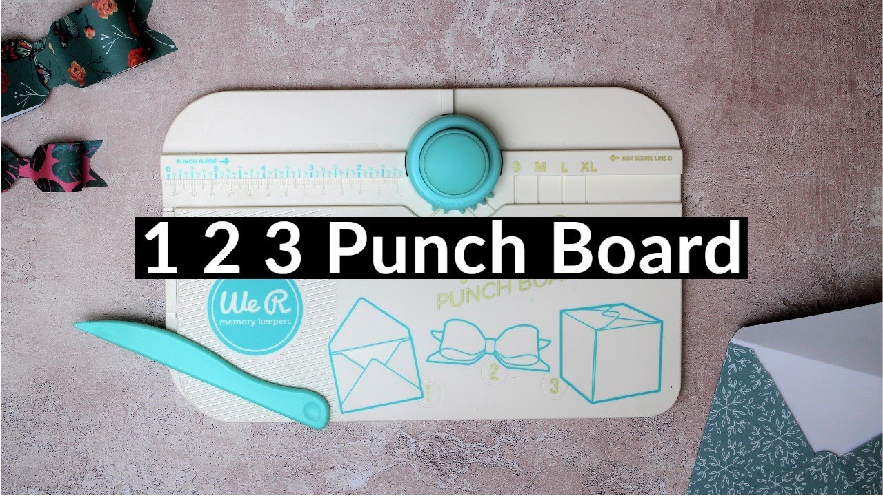 1 2 3 Punch Board // We R Memory Keepers // How to create an envelope