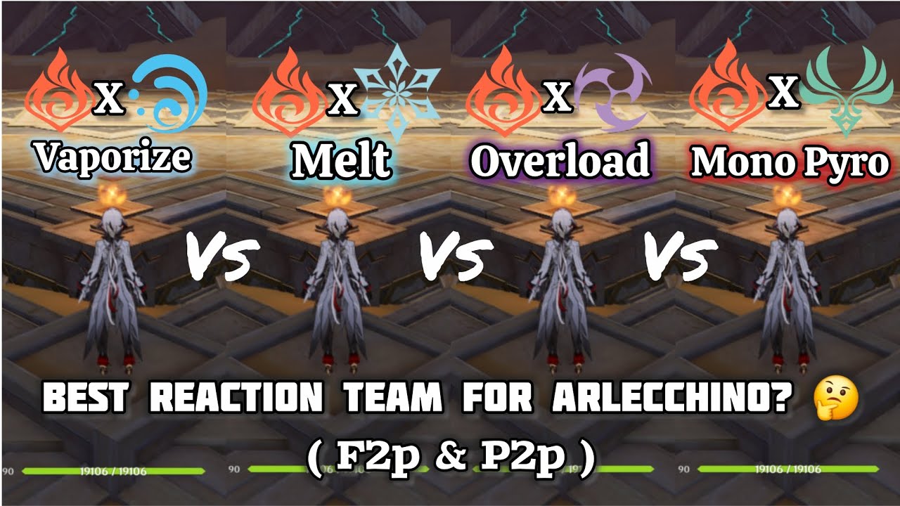 🔥 Ultimate Arlecchino Team Guide! Melt ❄️ | Vape 💧 | Overload ⚡ | Mono Pyro 🔥