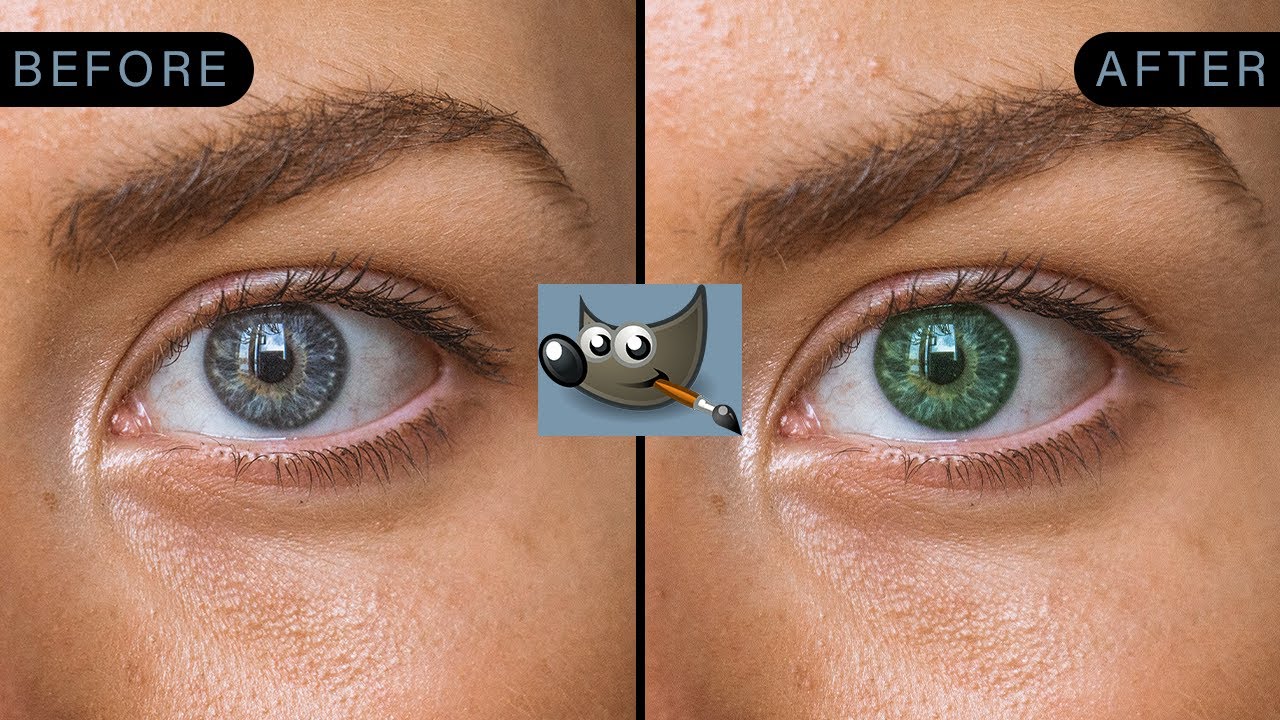How to Quickly Change Eye Color in Gimp