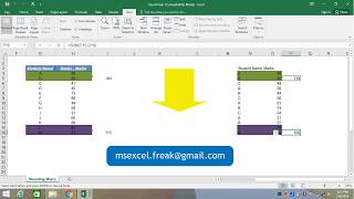 MS Excel : Recording Macro using Relative References by Excel Freak | Video 40