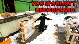 Bridge Build Frozen Over - Forming the Piers