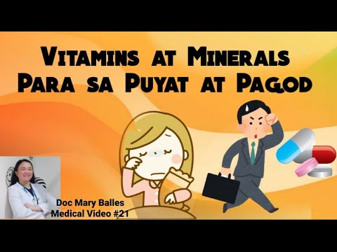 Vitamins at Minerals Para sa Puyat at Pagod - YouTube