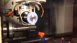 Haas Multigrind CB Grinding a Helical Form