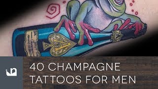 40 Champagne Tattoos For Men