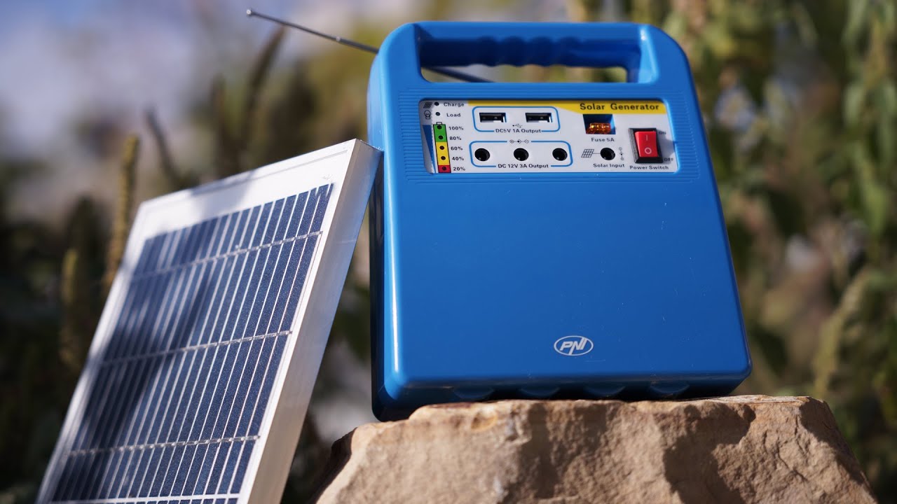 Sistem solar fotovoltaic PNI GreenHouse H01 30W cu acumulator 12V7Ah RO