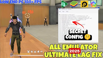 Emulator Lag Fix | Free Fire Pc Lag Fix | All Emulator High Fps Secret Setting #emulatorlagfix