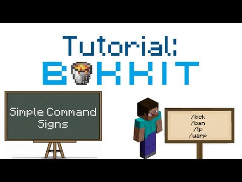 Bukkit Plugin: SimpleCommandSigns - Führe Befehle durch das Klicken auf ein Schild aus [HD]
