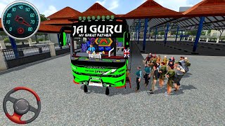 BUSSID Indian Style Bus Mod 🇮🇳 | Realistic Passenger Boarding at Bus Stand