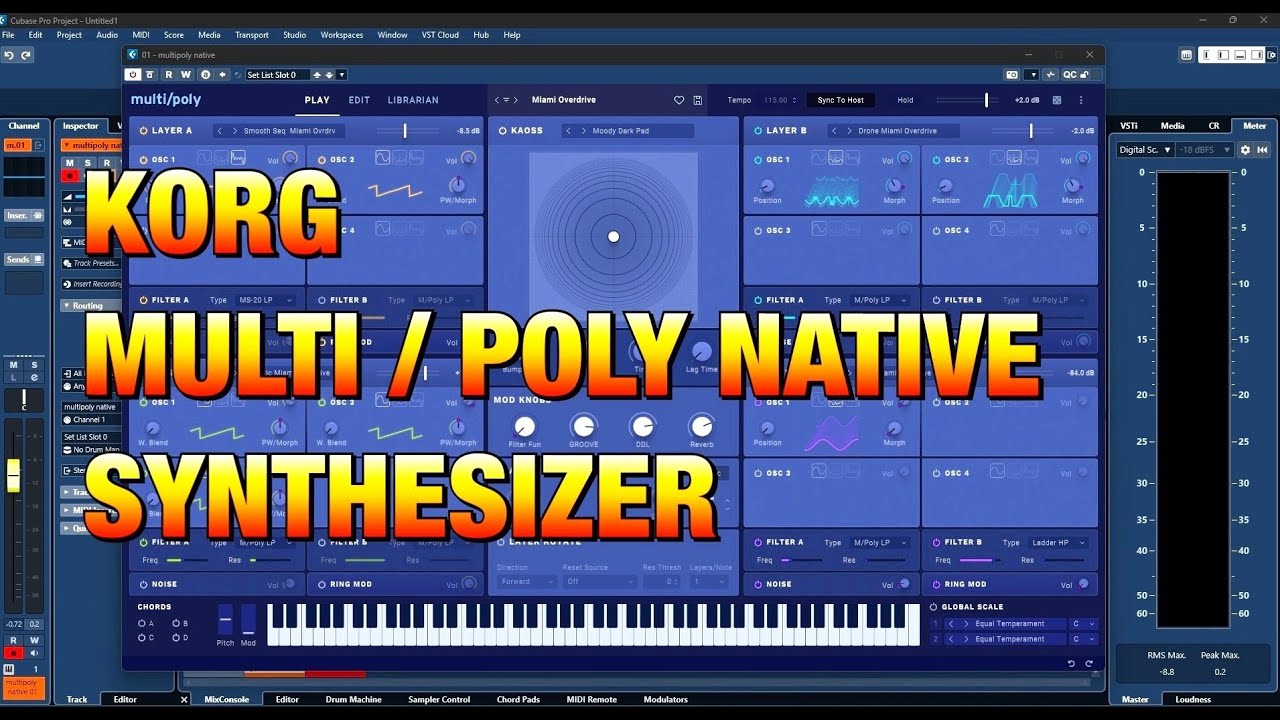 Multi Poly Native KORG MULTI / POLY NATIVE - Analog Modeling Synth - The BIG Sound Test ...