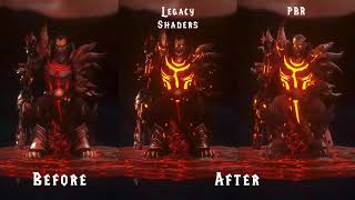 Deathwing Before and After Texture Edit Turntable