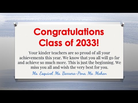 2021 Harmony School of Excellence - San Antonio Class of 2033 Kinder Promotion