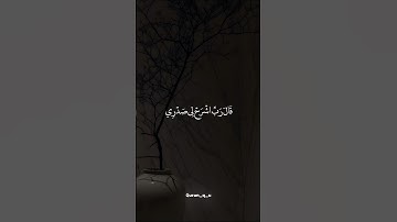 قال ربي اشرح لي صدري [ سورة طه الآية 25 + 26 + 27 + 28 ] 💛🌸