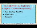 Ch 7.6 : Rod-Cutting problem | Dynamic Programming