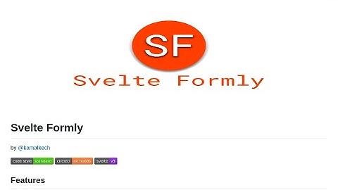 Svelte Formly