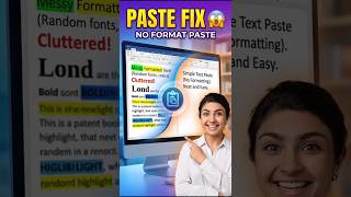 Microsoft Word Secret: Paste Only Text Without Formatting 😱 Fix Copy Paste Issue #microsoft #short