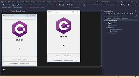 C# clicker game tutorial (Part 4/4, in Visual Studio)