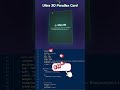 🔥 Ultra 3D Parallax Card | CSS Hover Effect | Bangla Web UI #html #css #js  #shorts