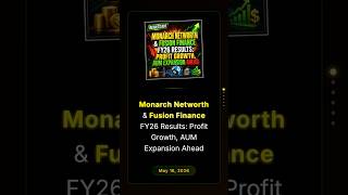 Monarch Networth & Fusion Finance FY26 Results: Profit Growth, AUM Expansion Ahead #q4fy26results