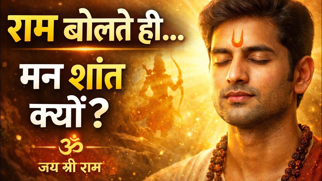 जय श्रीराम। जब हम राम बोले तो हमारे अन्दर क्या महसूस होता है।Ram naam shakti 