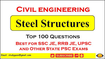 Steel structures MCQ | Design of steel structure MCQ | SSC JE civil engineering | bpsc lecturer |