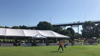 Andrea Rigler and Mayhem 2019 Skyhoundz World Finals - Rd 1