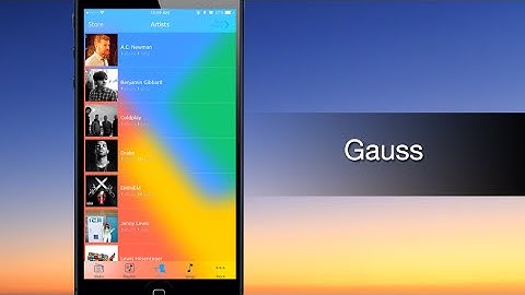 Gauss adds a blur effect to the Music app interface - iPhone Hacks