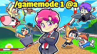 VÌ SINH NHẬT SINH TỐ TEAM NÊN TỔNG THỐNG HIHA CHO TẤT CẢ GAMEMODE 1 TRONG MINECRAFT*HIHA GAMEMODE 1