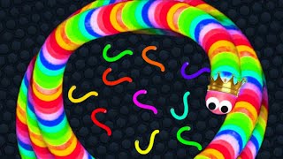 I Trapped The Biggest Snakes and Ate Them- Slither.io