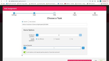 How to set a Quiz Shed assignment