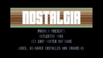 Nostalgia - Nostalgia Intro (Jalousie Rasters) | C64 Crack Intro