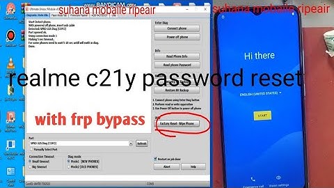 realme c21y pattern , password,unlock ,formet,umt