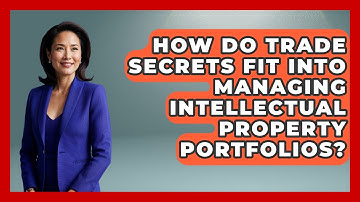 How Do Trade Secrets Fit Into Managing Intellectual Property Portfolios? - AI and Technology Law