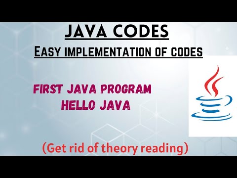 Hello Java Program | First Java Program