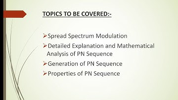 Najula M N | pseudo Noise sequence