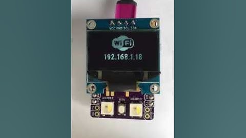 ESP8266 I2C Scanner with oled display, WS2812 RGB Led and OTA
