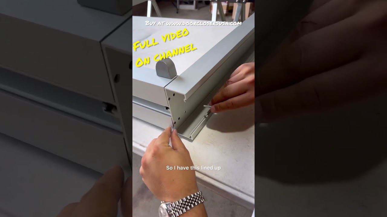How To Build A Door Frame (Commercial Aluminum Storefront) 