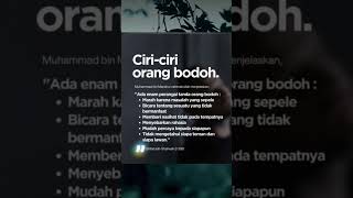 ciri2 orang bodoh #feedshorts #shorts #viralshorts