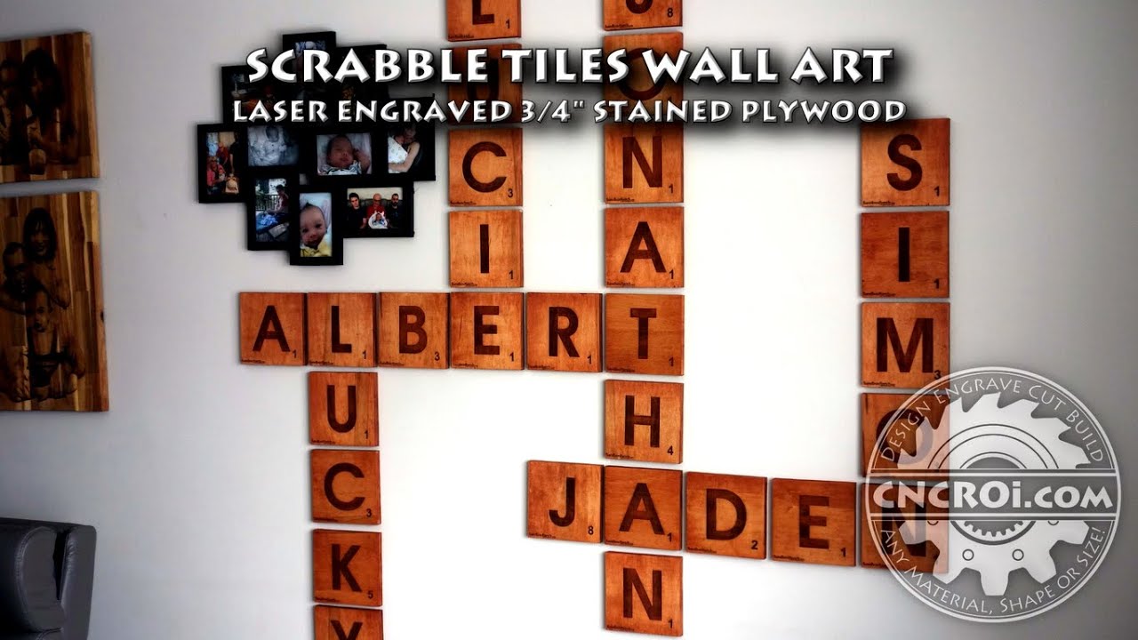Custom Scrabble Wall Art Tiles YouTube