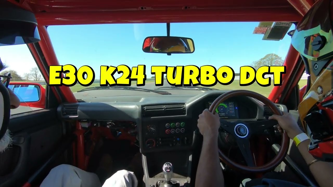 E30 K24 Turbo DCT 2.07 laps around Snetterton