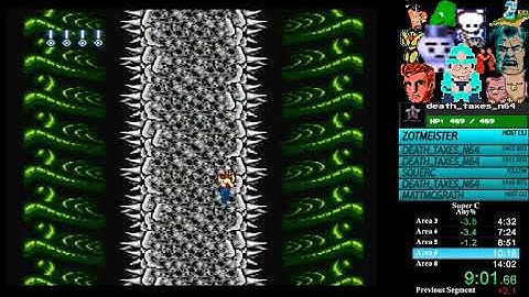 NES Super C 13:55 Speedrun