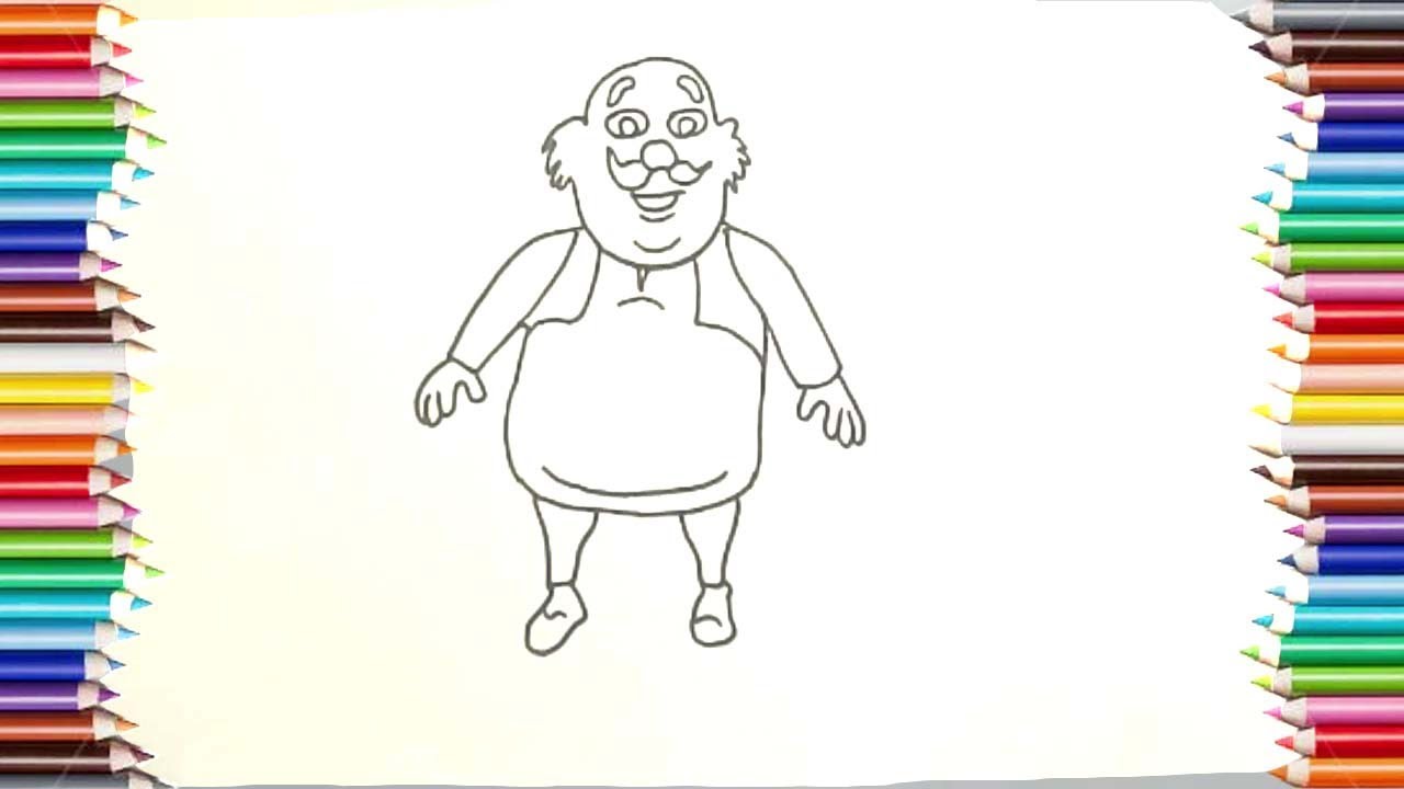 Featured image of post Drawing Motu Patlu Coloring Pages How to draw chaiwala from motu patlu