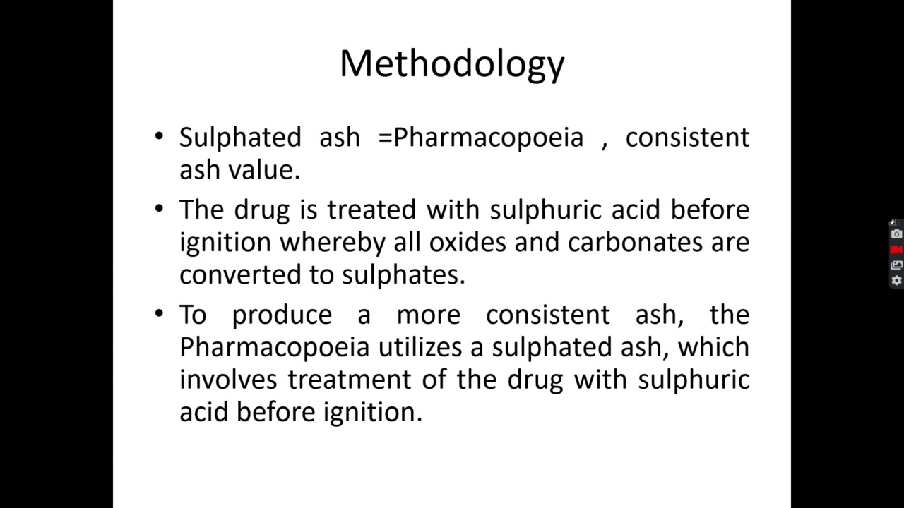 Ash Value Quality control of crude drug YouTube