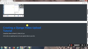 Part 2 of the Django Tutorial for Video Uploads