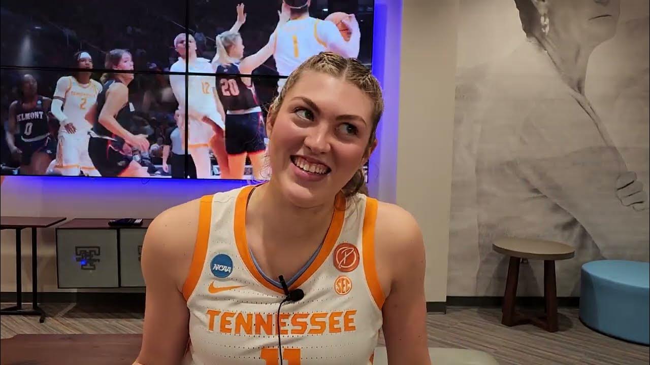 Lady Vol Karoline Striplin post-game vs. Toledo - YouTube