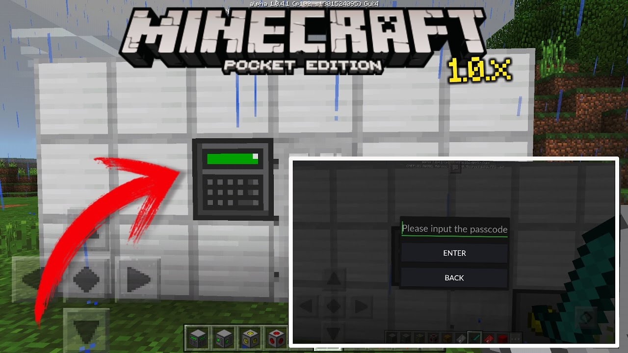 Mira Los Nuevos Sistemas De Seguridad Para Minecraft Pocket Edition 1 0 X Increibles Sistemas Youtube