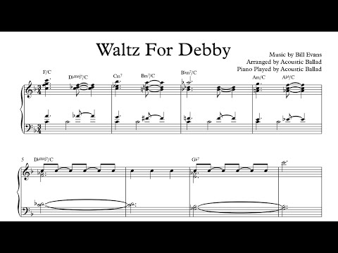 Waltz For Debby (Solo Piano Ver.) - Bill Evans