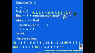 Random Number Output 3