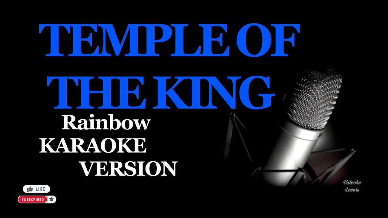 Temple Of The King Karaoke Version By Rainbow YouTube